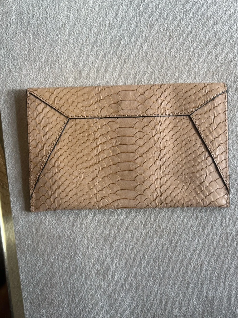 Loeffler Randall Nude Python Clutch